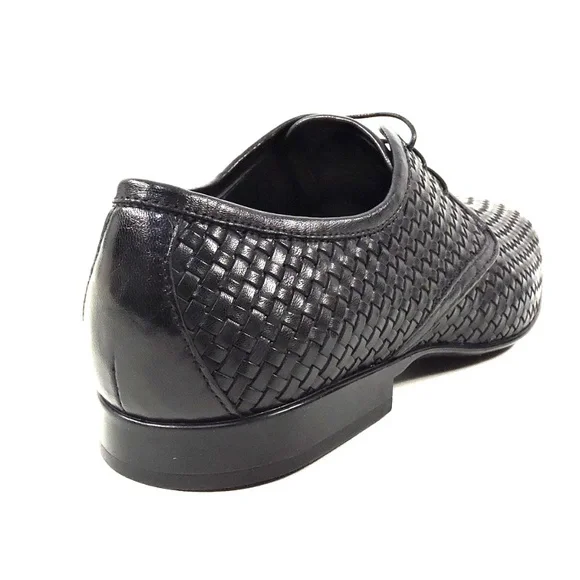 ALBERTO CICCIOLI 🇮🇹 MEN'S BLACK SOFT LEATHER COMFORT FASHION SHOES - Picture 5 of 7